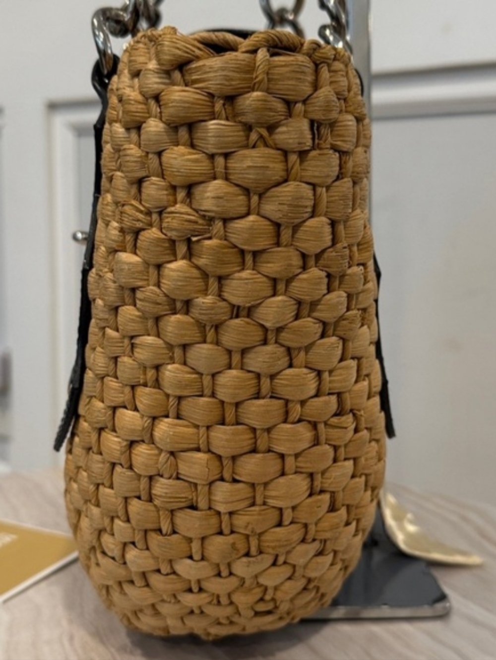 Michael Kors Santorini Natural Straw Tote - Picture 6 of 16
